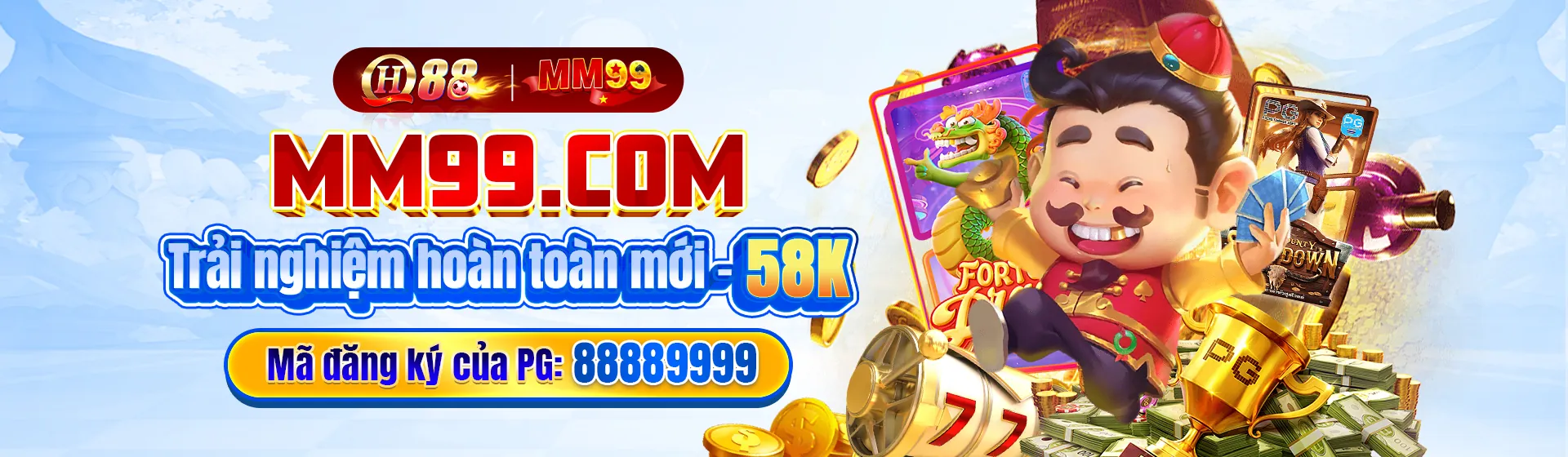Hình ảnh chào mừng WM88 Casino với các yếu tố giải trí trực tuyến